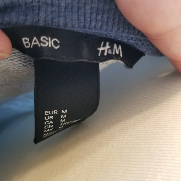 NWOT H&M Heather Blue Sweatshirt - Picture 4 of 5